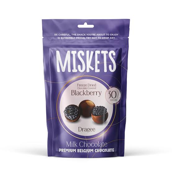 Miskets White Chocolate Freeze Dried Blackberry 80Gm
