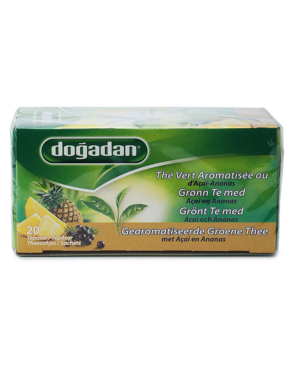 Dogadan Flav Green Tea With Acai And Pineapple Tea 34Gm