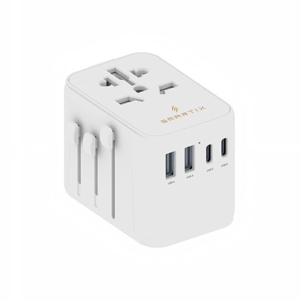 Smartix Premium White 35W Pd International Travel Adaptor 1Pcs