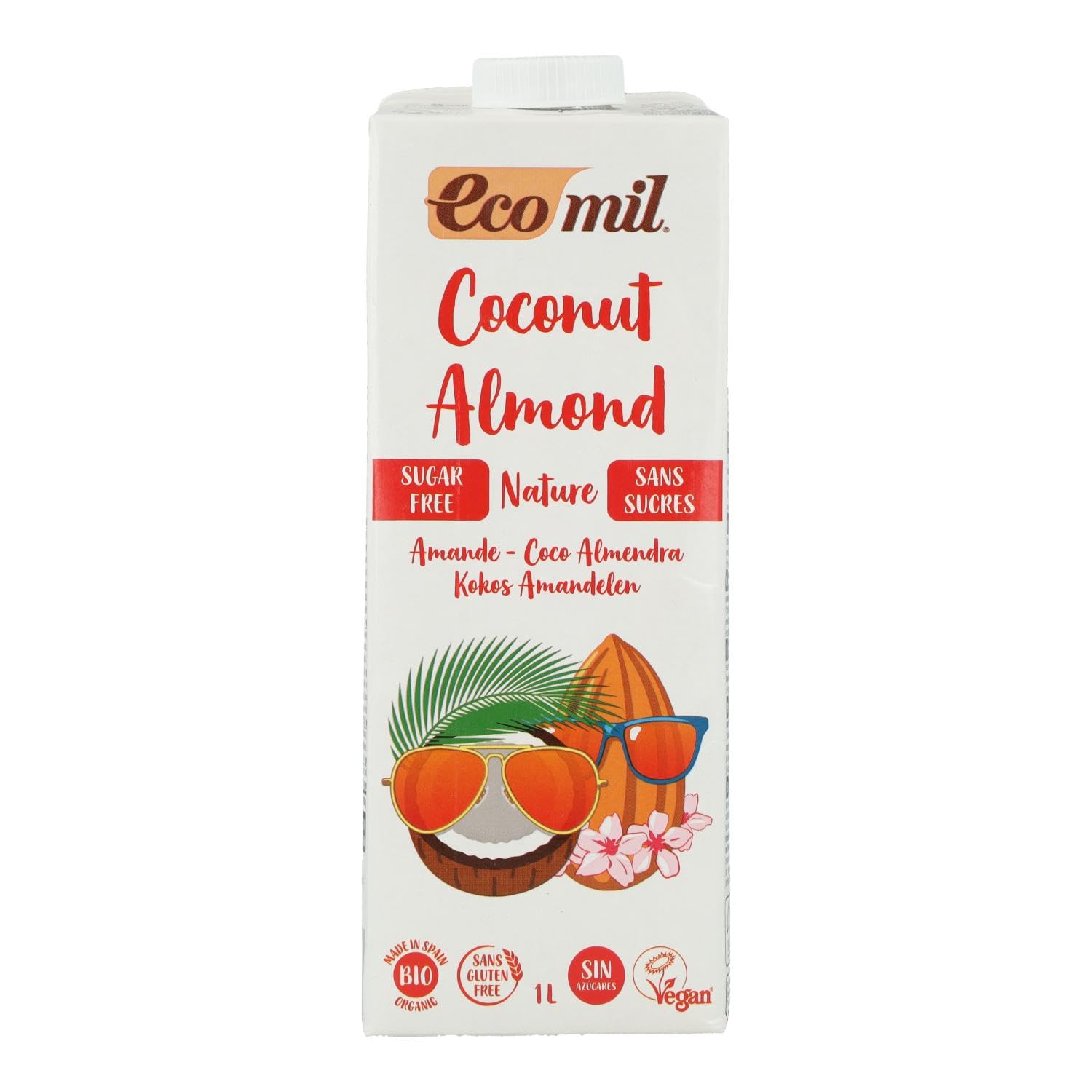 Ecomil Sugar Free Coconut & Almond Milk 1Ltr