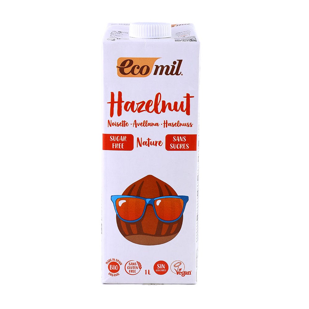 Ecomil Sugar Free Hazelnut Drink 1Ltr