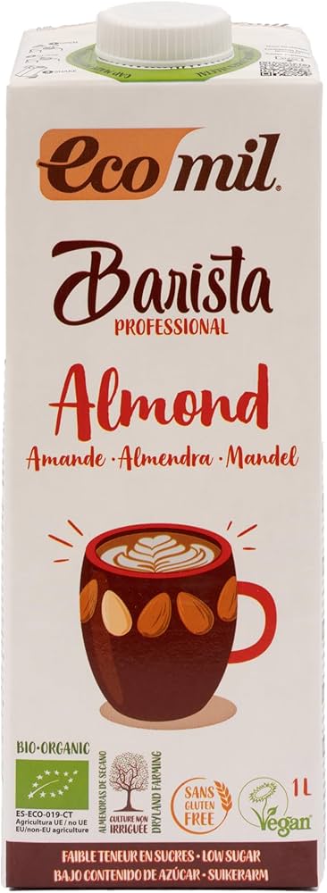 Ecomil Low Sugar Barista Almond Milk 1Ltr