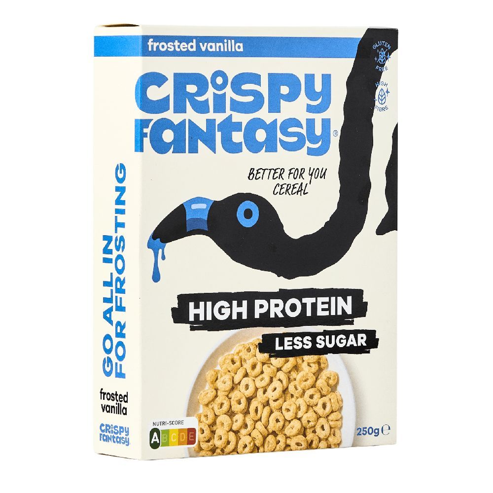 Crispy Fantasy Frosted Vanilla High Protein Cereal 250Gm