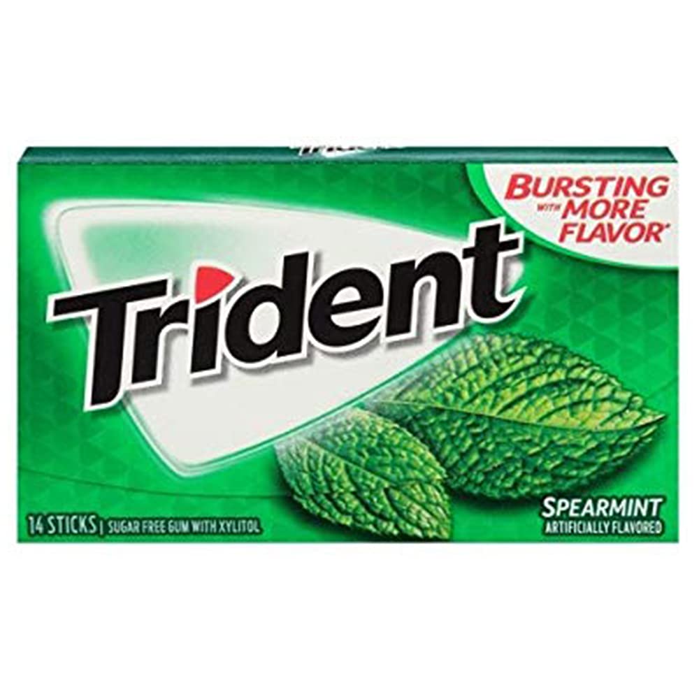 Trident Spearmint Sugar Free Chewing Gum 1Pk