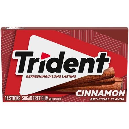 Trident Cinnamon Sugar Free Chewing Gum 1Pk