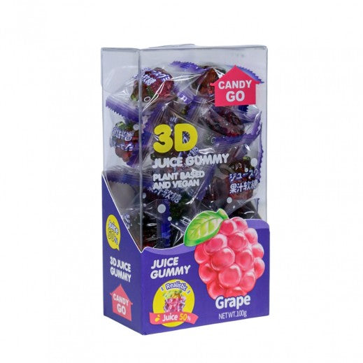 Candy Go Grape Plant Based 3D Juice Gummy 100Gm