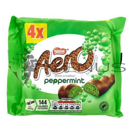 Aero Peppermint Bubble Chocolate 4Pk 108Gm
