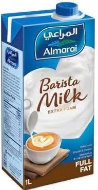 Almarai Full Fat Barista Milk Extra Foam 1Ltr