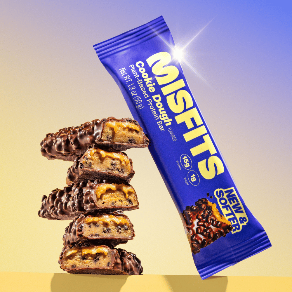 Misfits Cookie Dough Vegan Protein Bar 50Gm