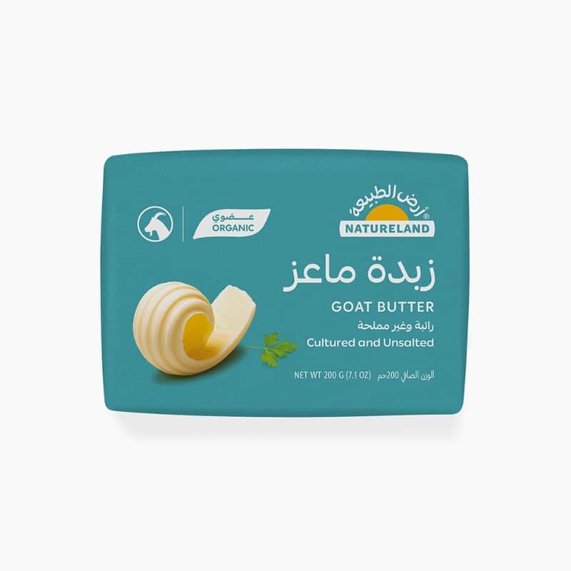 Natureland Cultrured And Unsalted Goat Butter 200Gm