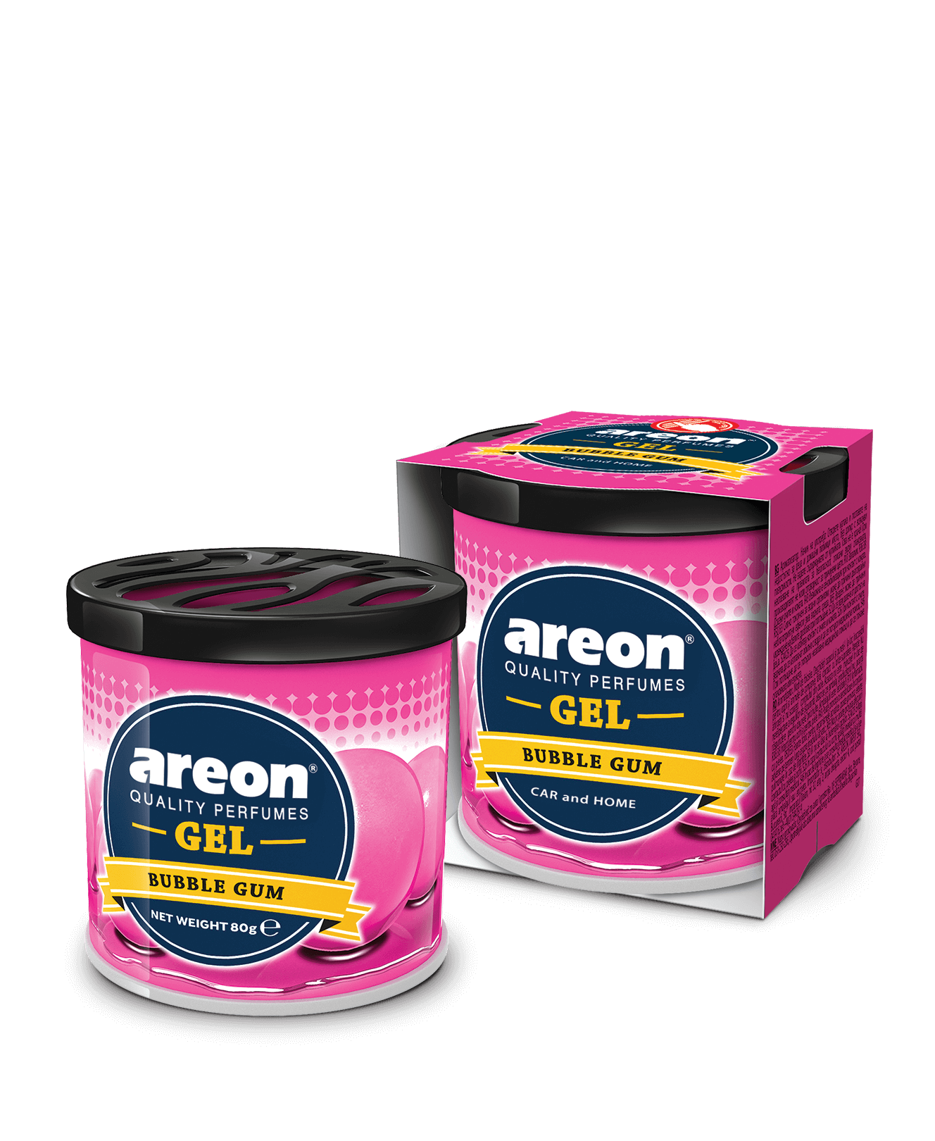 Areon Bubble Gum Gck10 Car Airfreshner Gel Can 1Pc