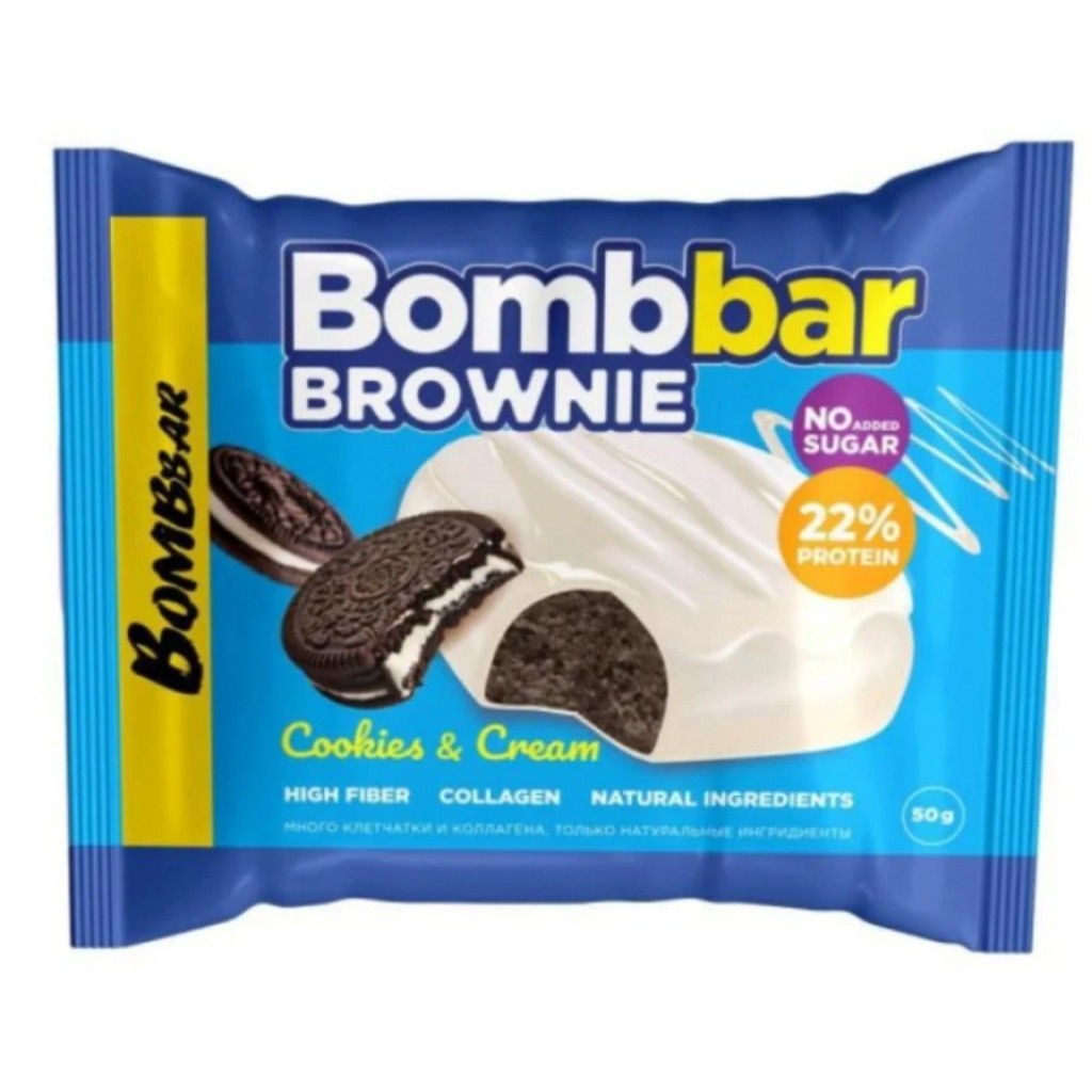 Bombbar Cookies And Cream Brownie 50Gm
