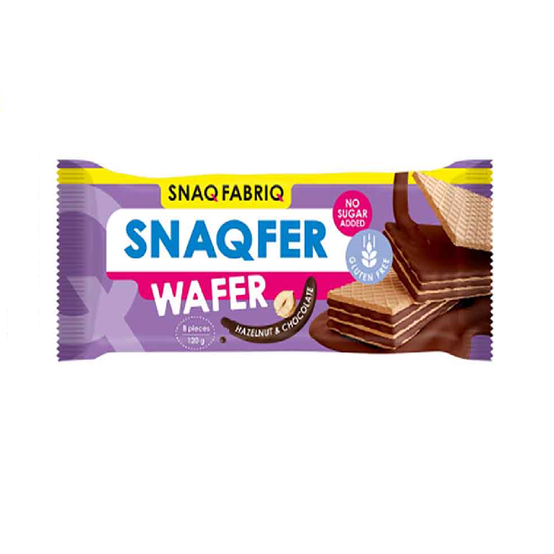 Snaq Fabric Family Size, Chocolate Hazelnut Snaqfer Wafer 120Gm