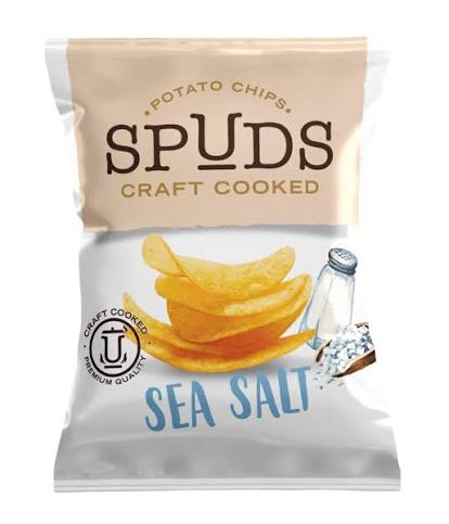 Spuds Sea Salt Craft Cooked Potato Chips 40Gm
