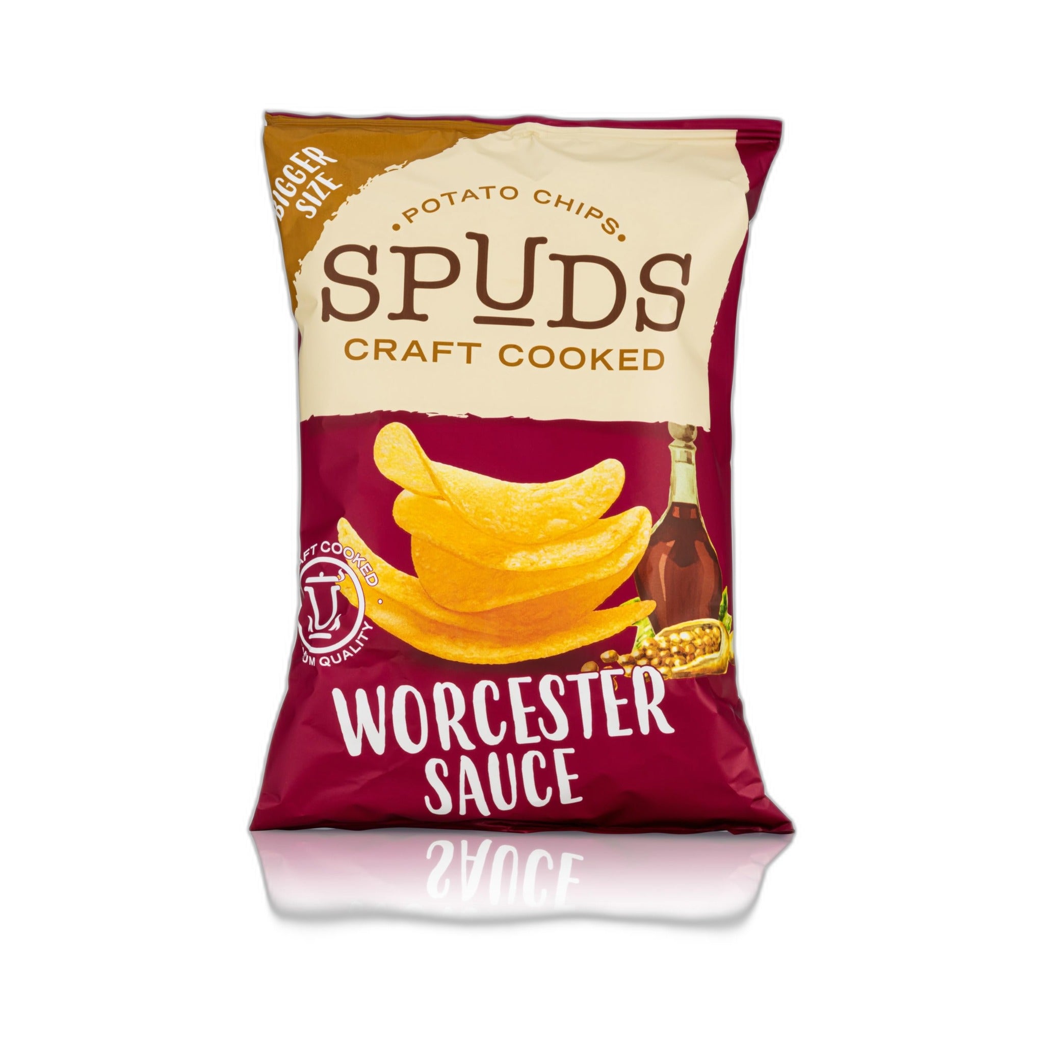 Spuds Worcester Sauce Craft Cooked Potato Chips 40Gm