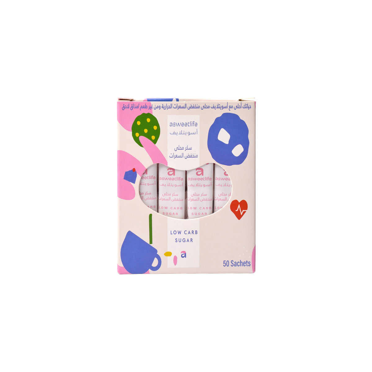 Asweetlife 50 Sachet Low-Calorie Sweetener 1Pc