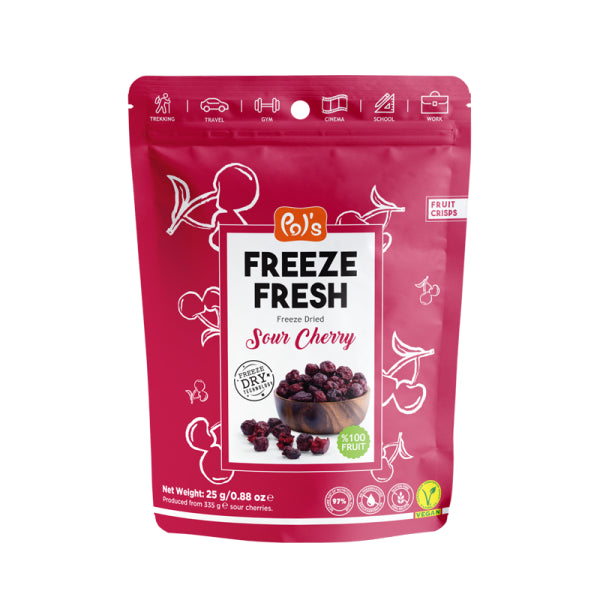 Fruita Sour Cherries Freeze Dried Fruit Slices 20Gm
