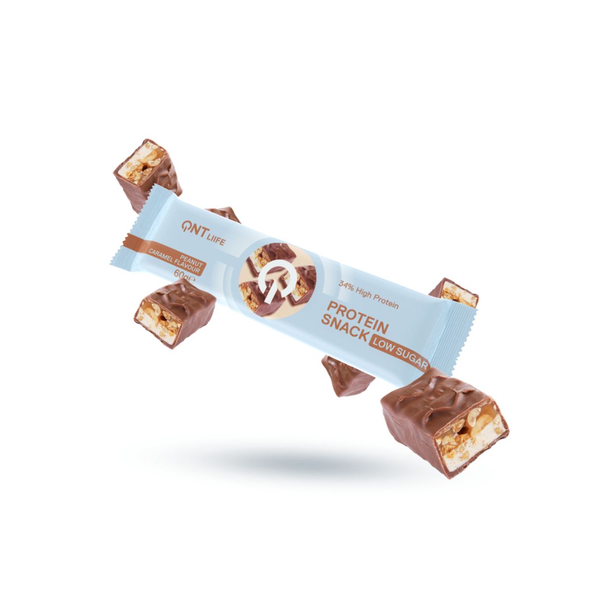 Qnt Peanut Caramel Flav 32% Protein Snack 60Gm