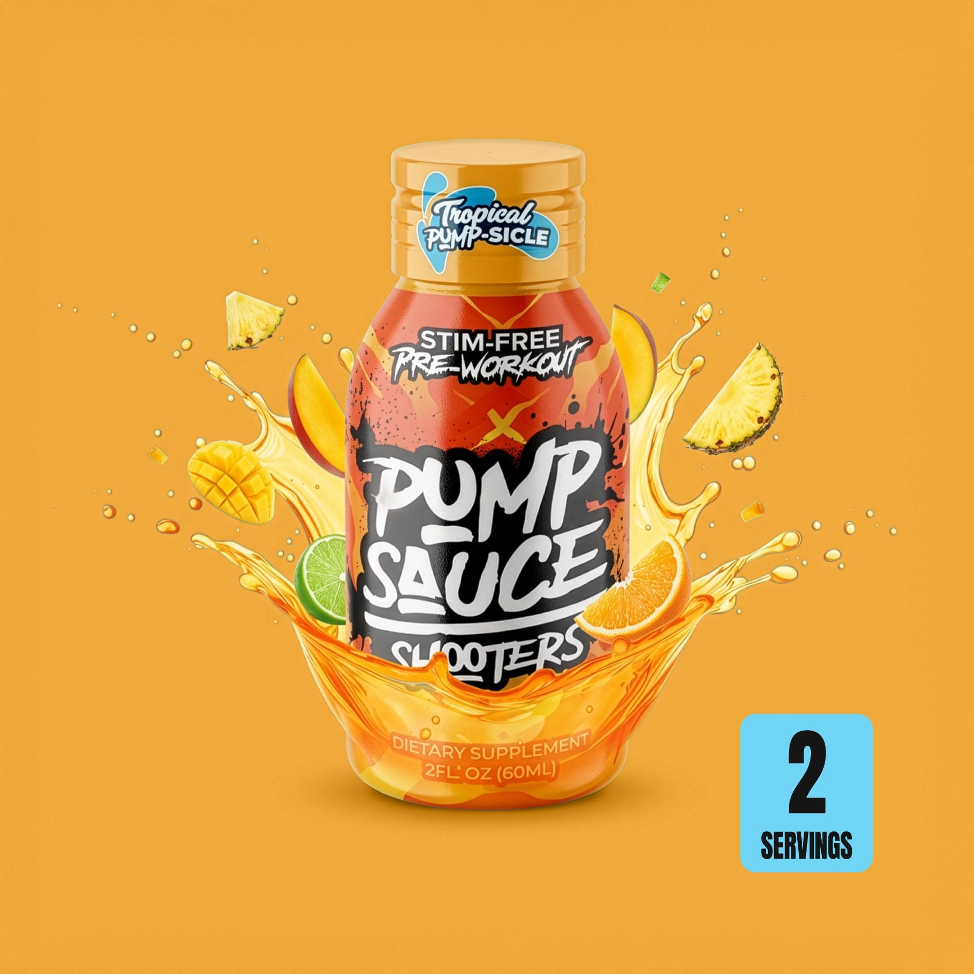 Pump Sauce Tropical Pump Sicle Pre Workout Supplement 60Ml