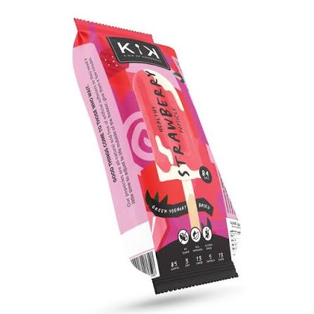 Kik Strawberry Healthy Greek Yoghurt Popsicle 1Pcs