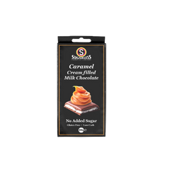 Sugarless Caramel Cream Filled Milk Chocolate 100g