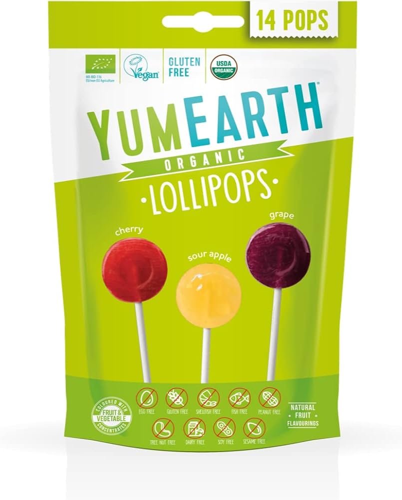 Yum Earth Organic Fruit Pops 87Gm