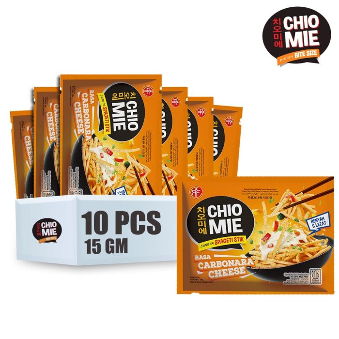 Chio Mie Carbonara Cheese Korean Snack 130Gm