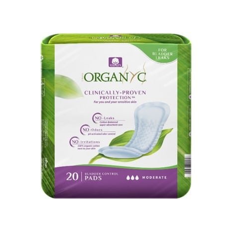 Organyc 20 P Light Incontinence 2 Moderate Pads 1Pk