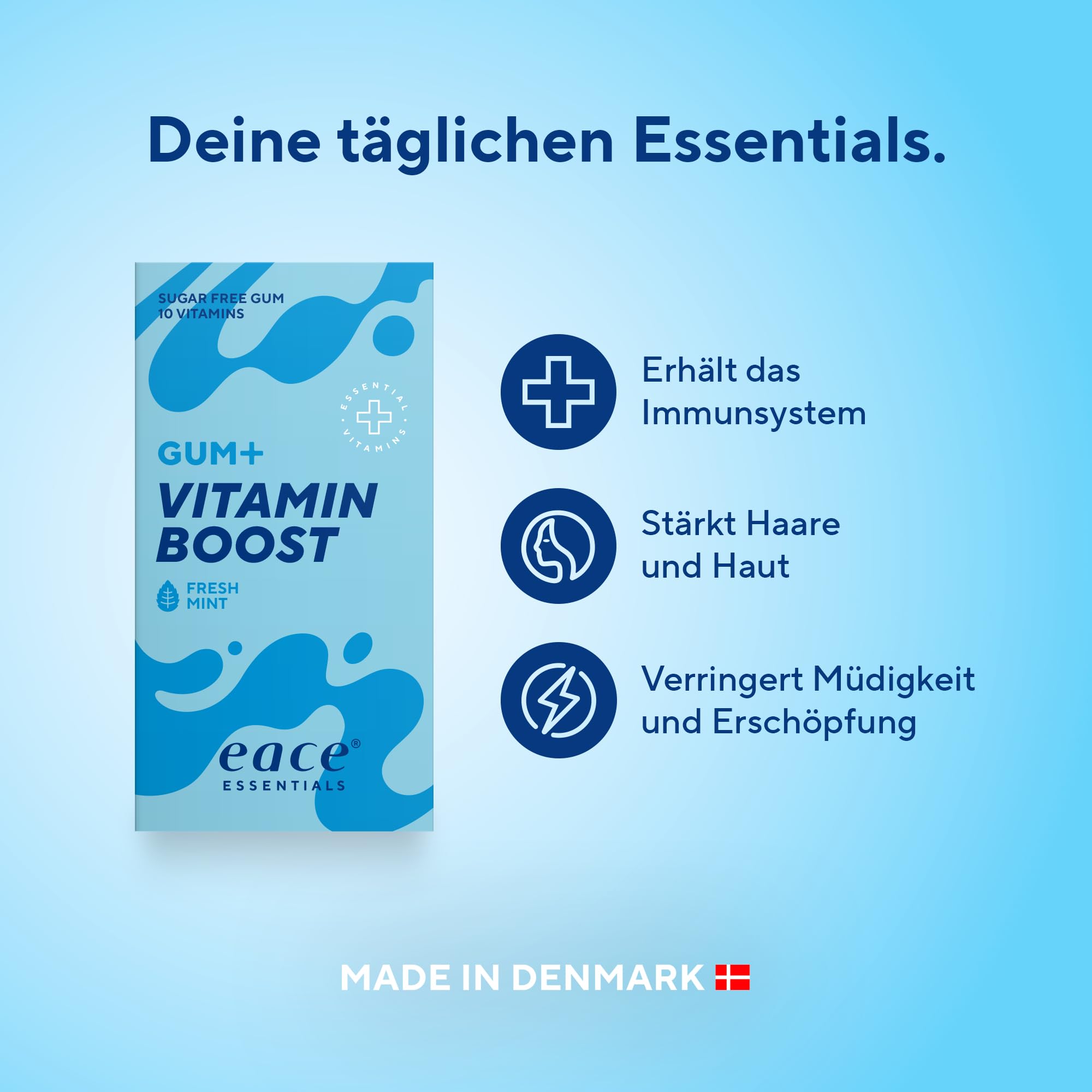 Eace Fresh Mint Vitamin Boost Gums 20Gm