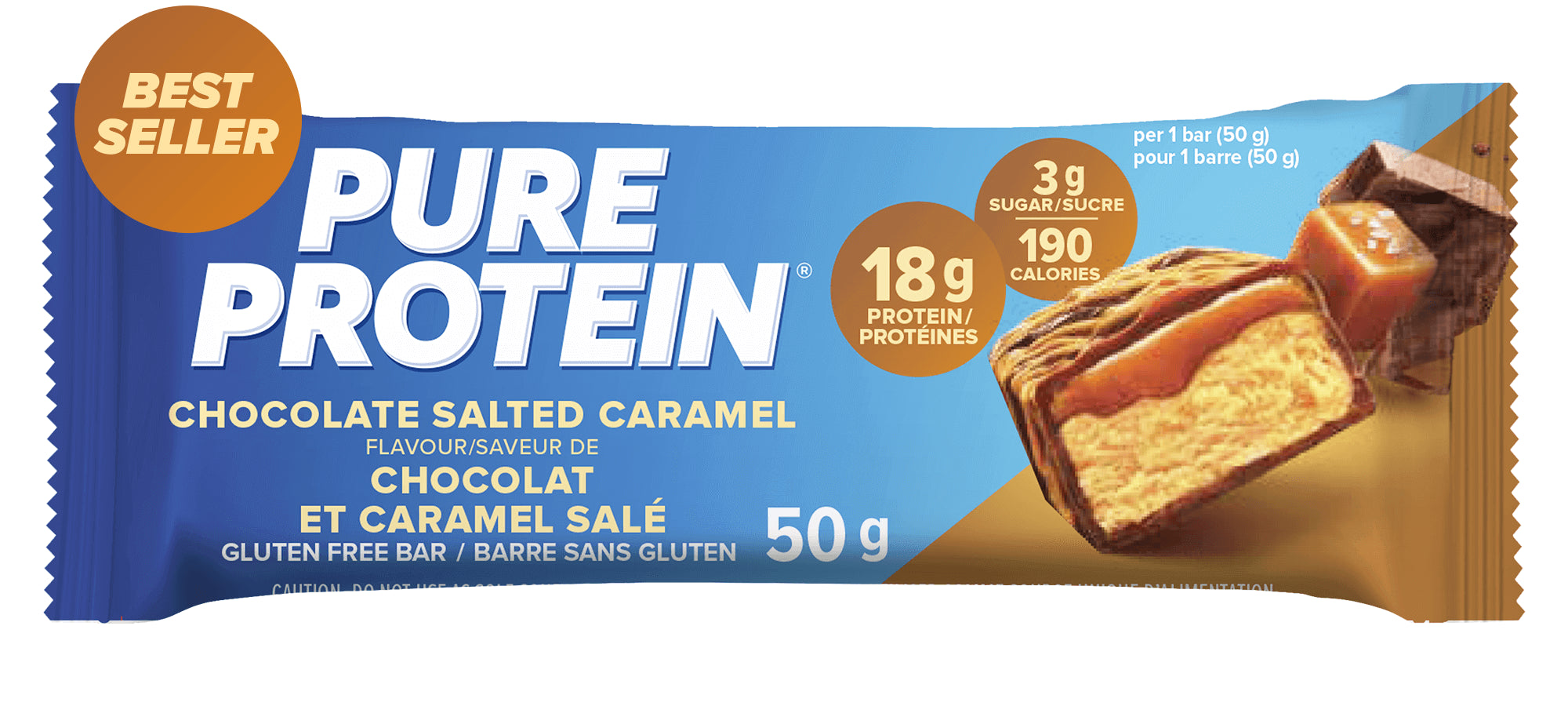 Pure Protein Choco Salted Caramel Protein Bar 50Gm