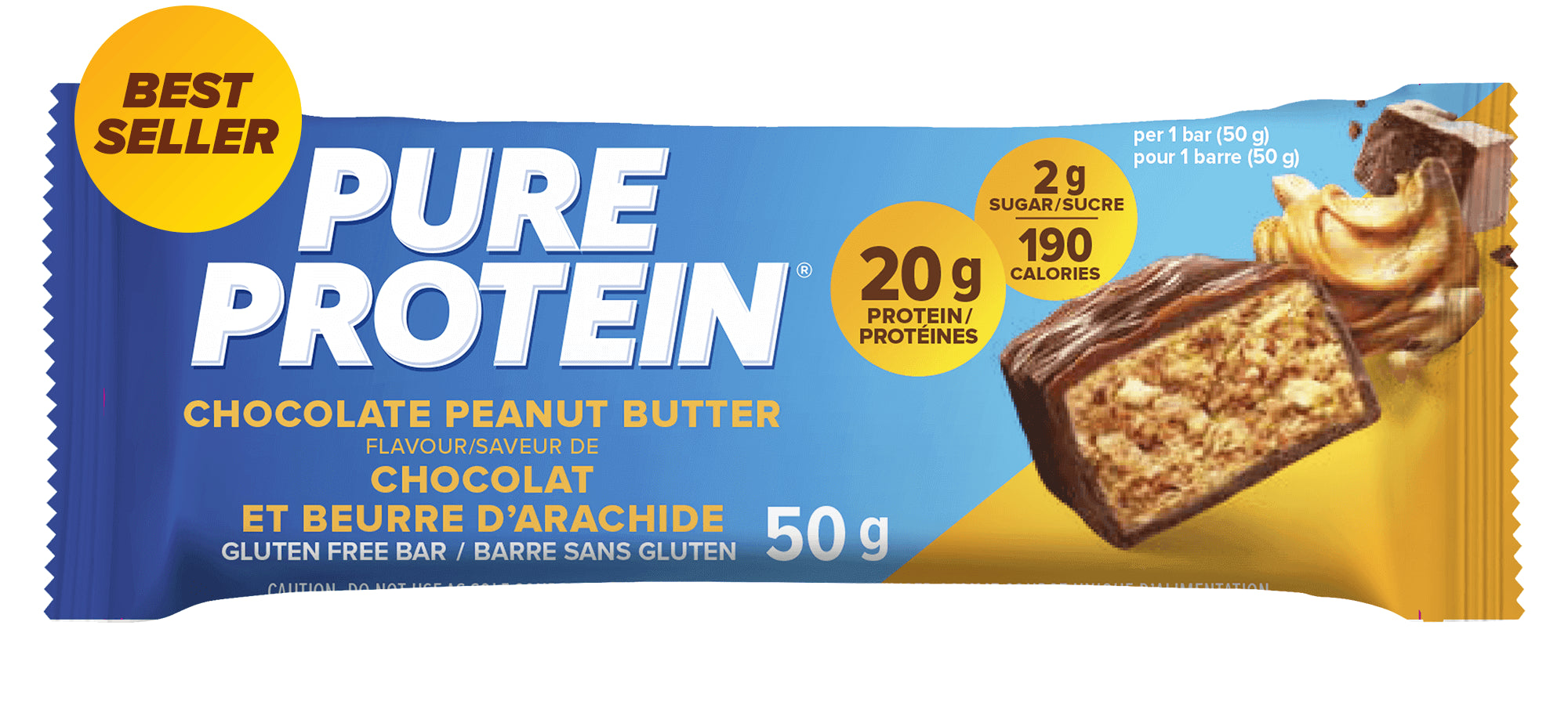 Pure Protein Chocolate Peanut Butter Protein Bar 50Gm