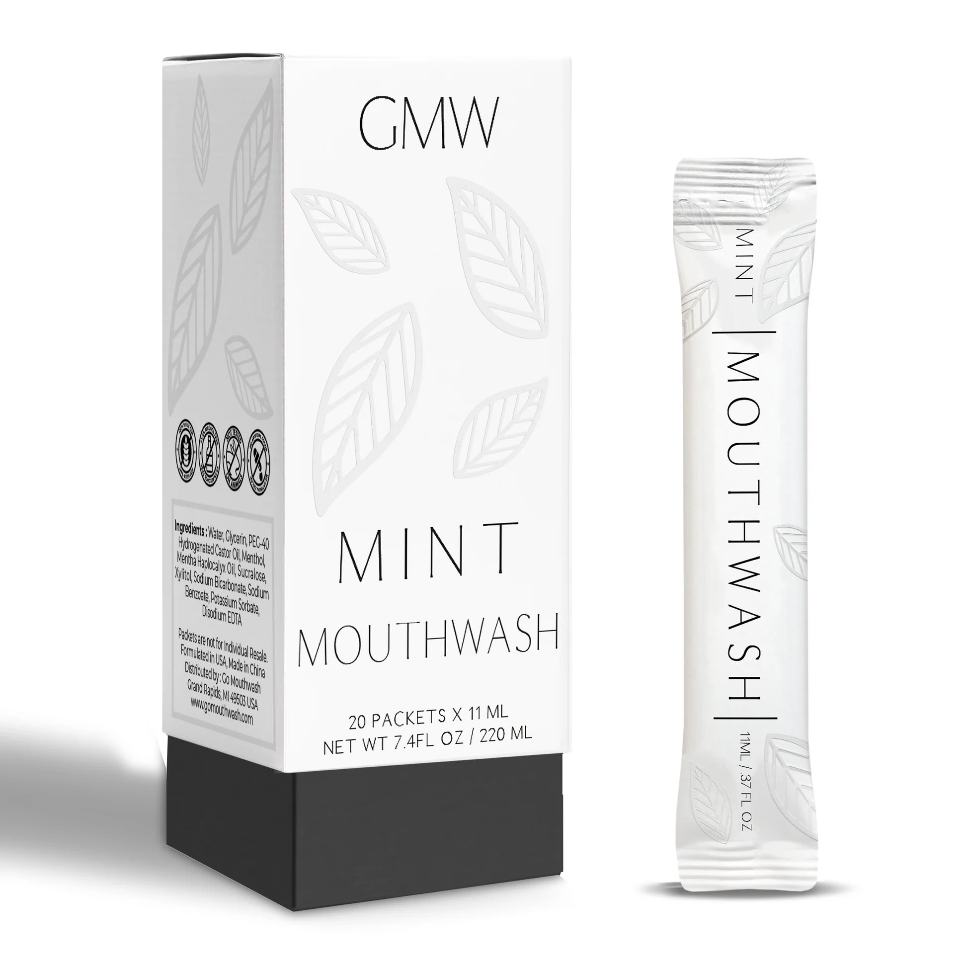 Go Luxury White Mint Flav 20P Mouthwash 220Ml