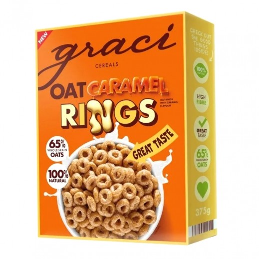 Graci Caramel Rings Cereal 375Gm