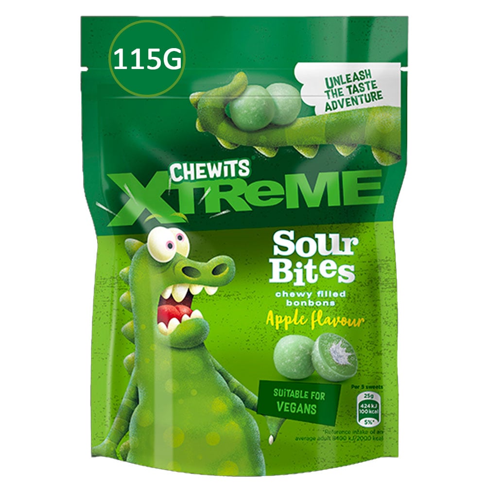 Chewits Sour Appple Juicy Bites 115Gm