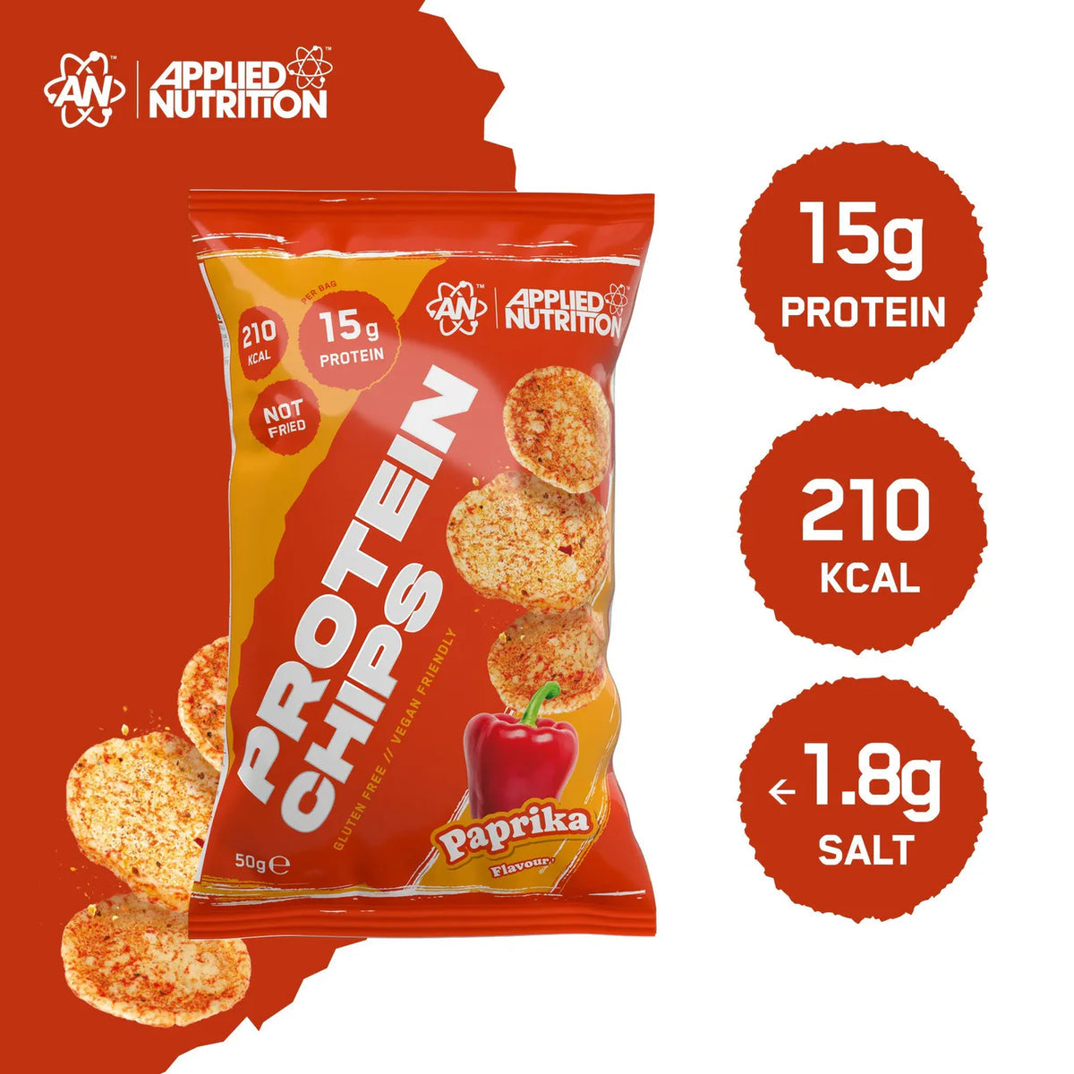 Applied Nutrition Paprika Protein Chips 50Gm