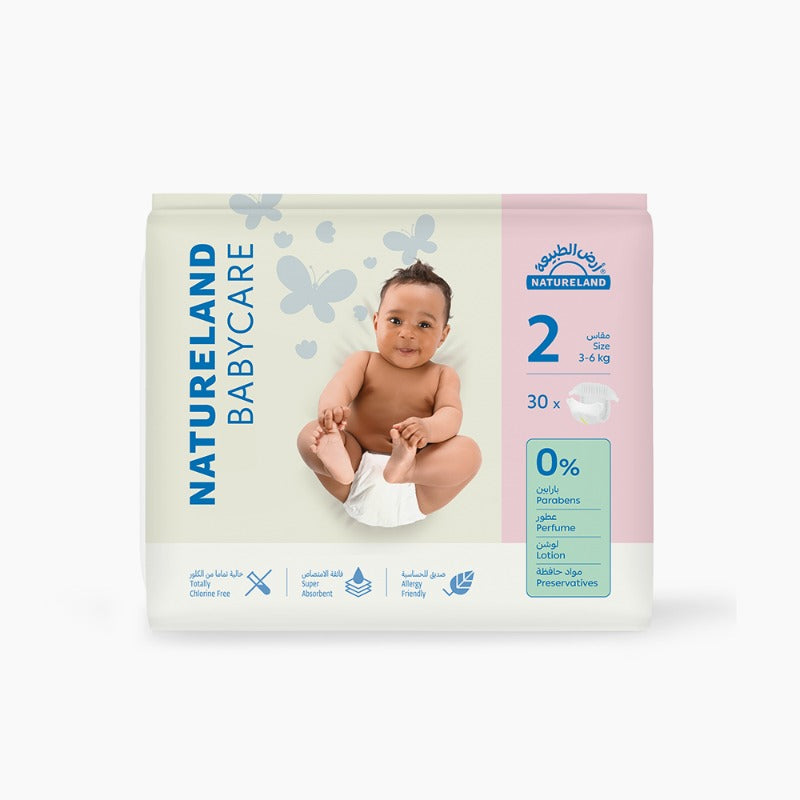 Natureland Size 2(3-6Kg)30Pcs Diapers 1Pk