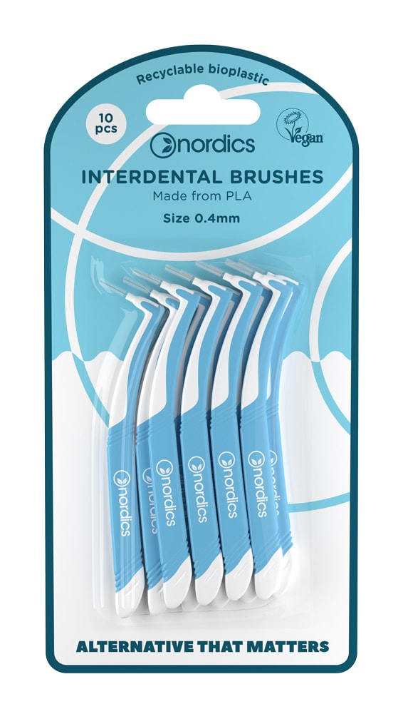 Nordics Pla L Shaped Interdental Brushes 1Pcs