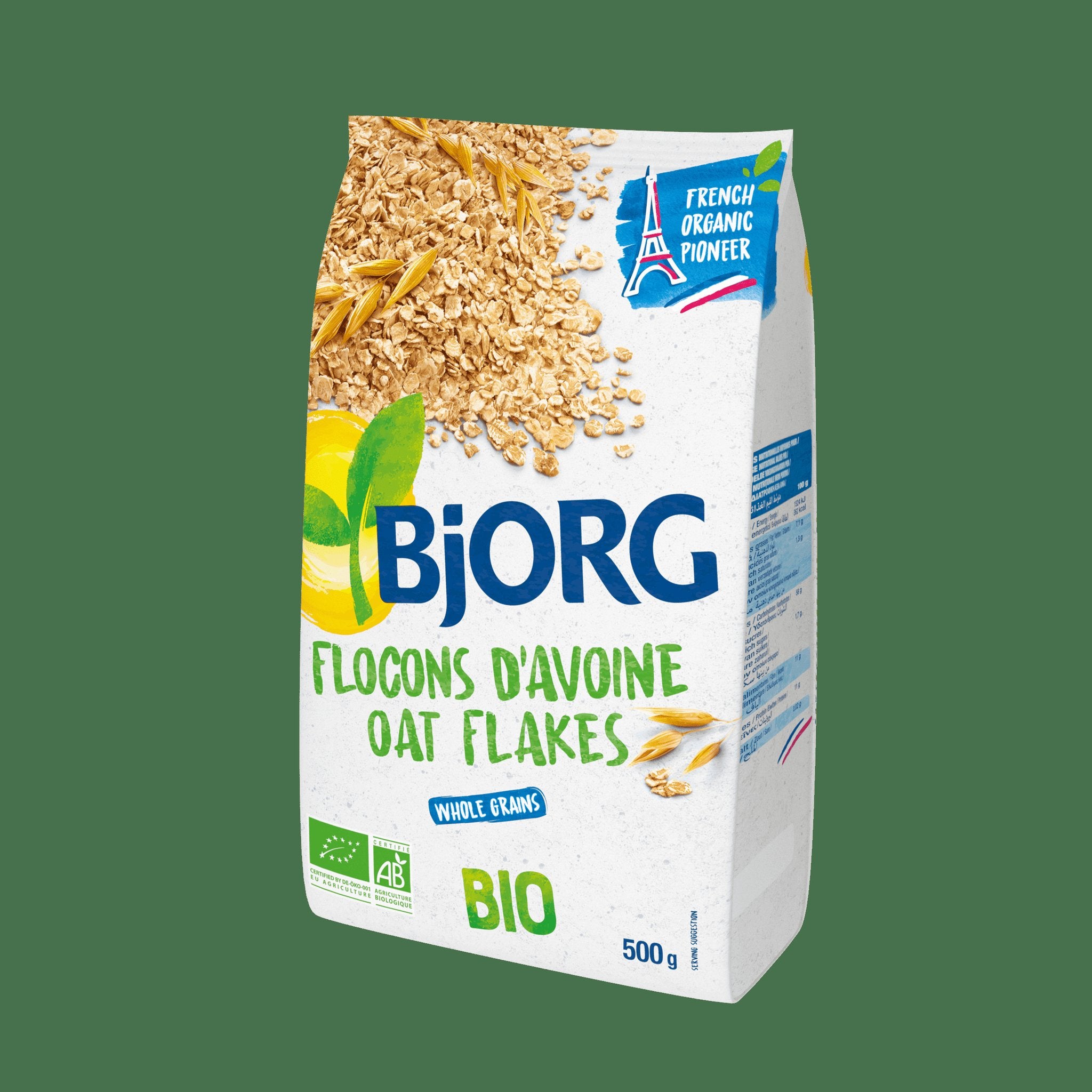 Bjorg Organic Oat Flakes 500Gm