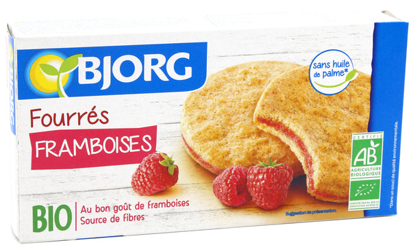 Bjorg Raspberry Filled Organic Biscuits 175Gm