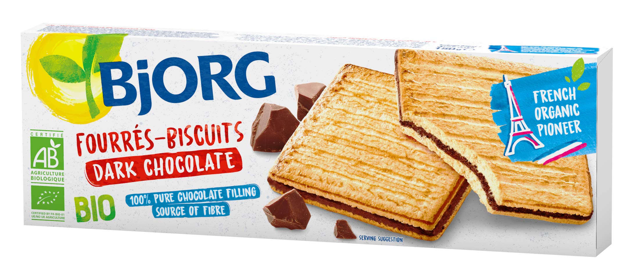 Bjorg Dark Chocolate Organic Biscuits 150Gm