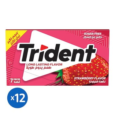 White Strawberry Sugar Free Chewing Gum 13.5Gm