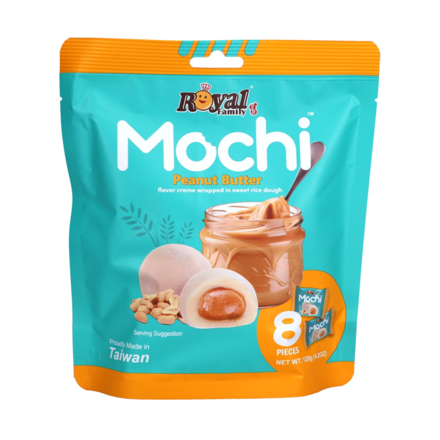 Royal Family Peanut Butter Vegan Mochi 120Gm