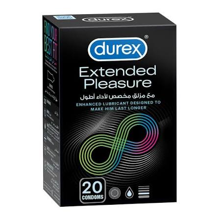 Durex Extended Pleasure 20S Condoms 1Pk
