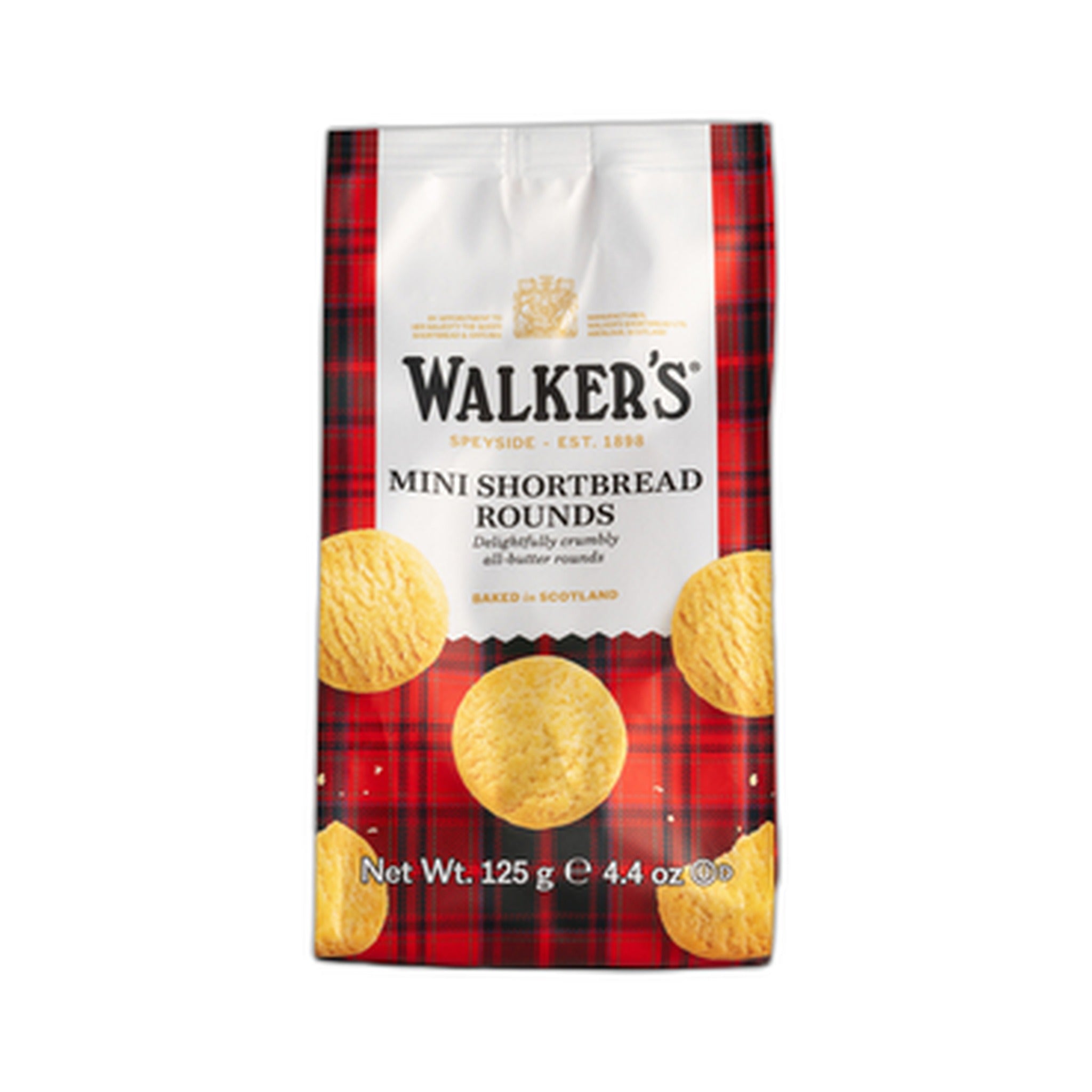 Walkers Mini Shortbread Rounds 125Gm