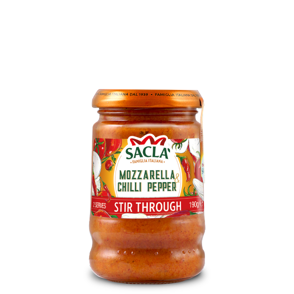 Sacla Mozzarella & Chilli Pepper Sauce 190Gm