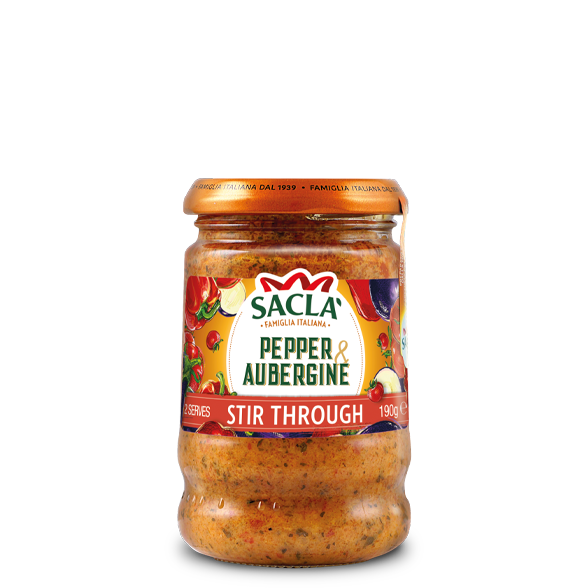 Sacla Pepper & Aubergine Sauce 190Gm