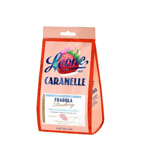 Leone Strawberry Sugar Free Candy 125Gm