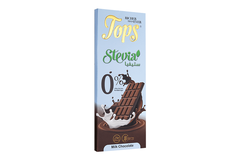 Tops Milk Zero Added Sugar Chocolate With Stevia 50Gm