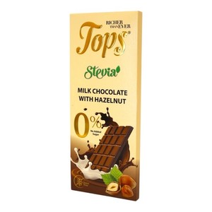 Tops Hazelnut Zero Added Sugar Chocolate With Stevia 50Gm