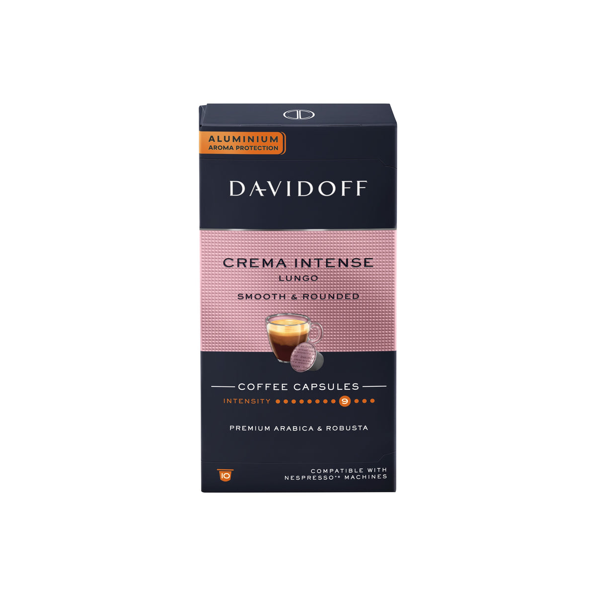 Davidoff 10P Cafe Creme Intense Lungo Coffee Capsules 55Gm
